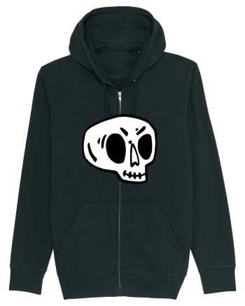 Halloween Orange Funny Skull Black