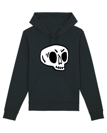 Halloween Orange Funny Skull Black