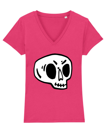 Halloween Orange Funny Skull Raspberry
