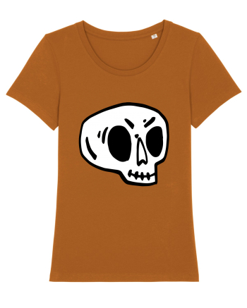 Halloween Orange Funny Skull Roasted Orange
