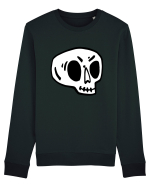 Halloween Orange Funny Skull Bluză mânecă lungă Unisex Rise