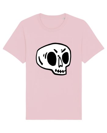 Halloween Orange Funny Skull Cotton Pink