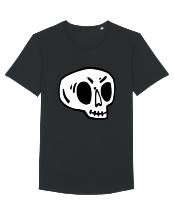 Halloween Orange Funny Skull Black