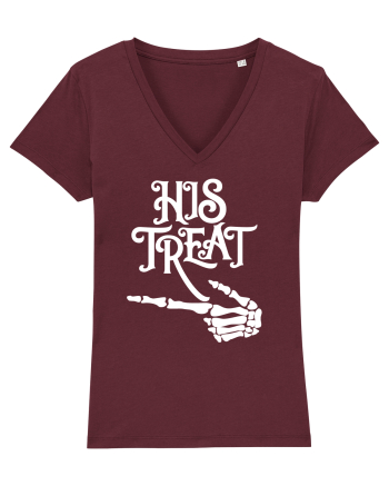 His Treat Halloween Burgundy