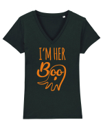 I'm Her Boo Tricou mânecă scurtă guler V Damă Evoker