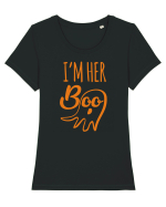 I'm Her Boo Tricou mânecă scurtă guler larg fitted Damă Expresser