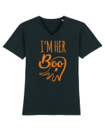 I'm Her Boo Tricou mânecă scurtă guler V Bărbat Presenter