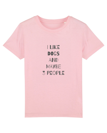 I Like Dogs Design Cotton Pink
