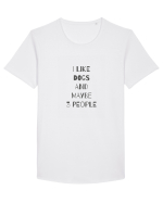 I Like Dogs Design Tricou mânecă scurtă guler larg Bărbat Skater