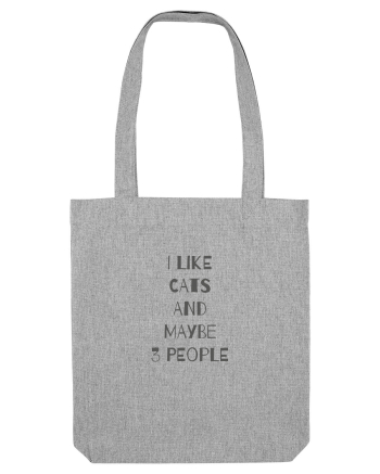I Like Cats Design Heather Grey