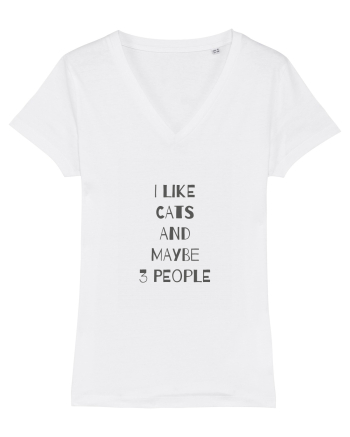 I Like Cats Design White