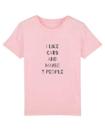 I Like Cats Design Cotton Pink