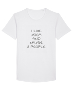 I Like Yoga Design Tricou mânecă scurtă guler larg Bărbat Skater