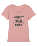 Airsoft is the Drug Design Tricou mânecă scurtă guler larg fitted Damă Expresser