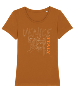 Venice. Italy Tricou mânecă scurtă guler larg fitted Damă Expresser