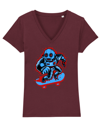 Robot Skater Burgundy