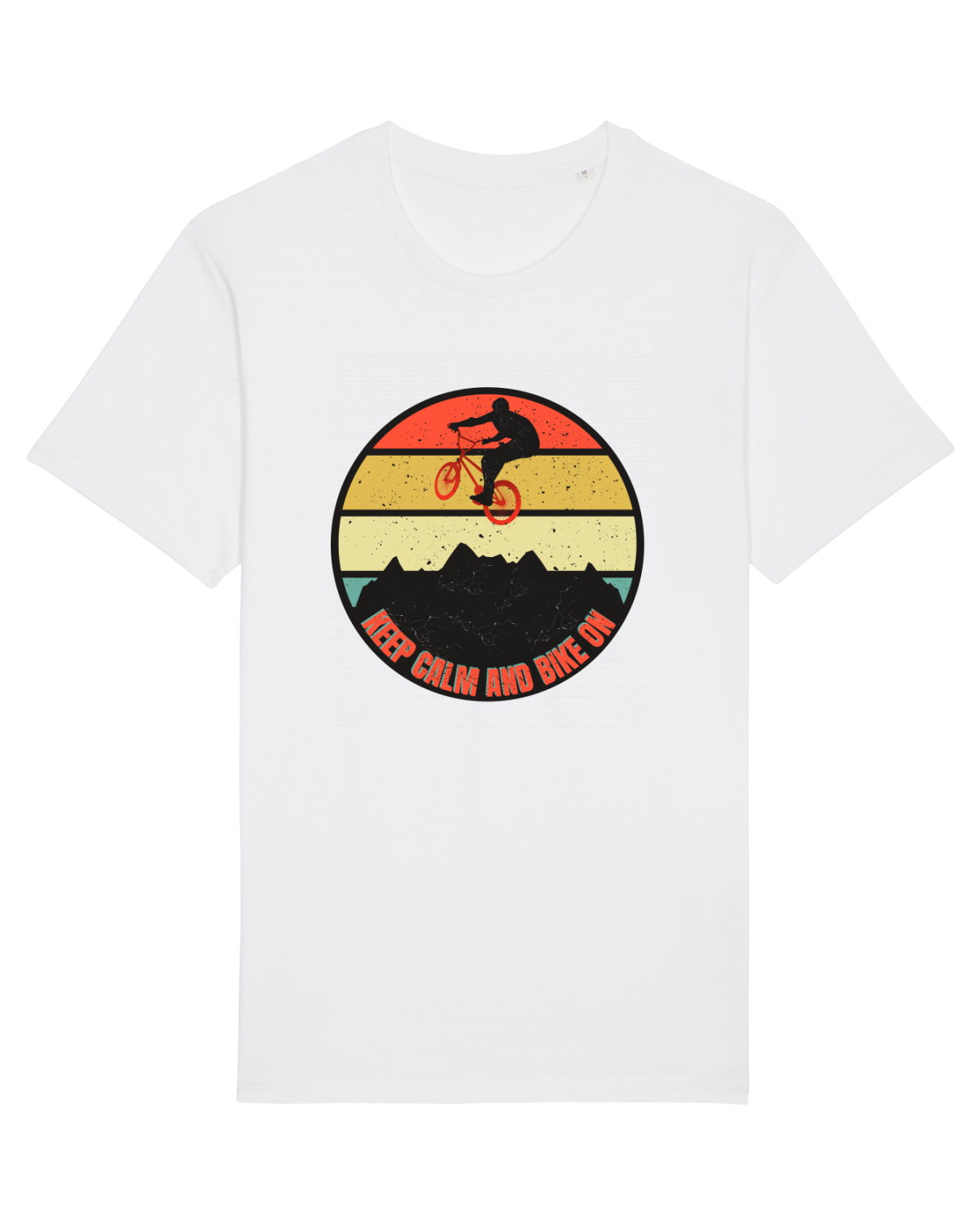 Tricou mânecă scurtă Unisex Rocker White