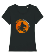Brooms Are For Beginners Tricou mânecă scurtă guler larg fitted Damă Expresser