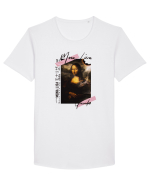 Mona Lisa (Gioconda) Tricou mânecă scurtă guler larg Bărbat Skater