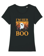 Im her boo Tricou mânecă scurtă guler larg fitted Damă Expresser