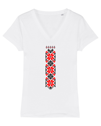Romanian traditional motifs White