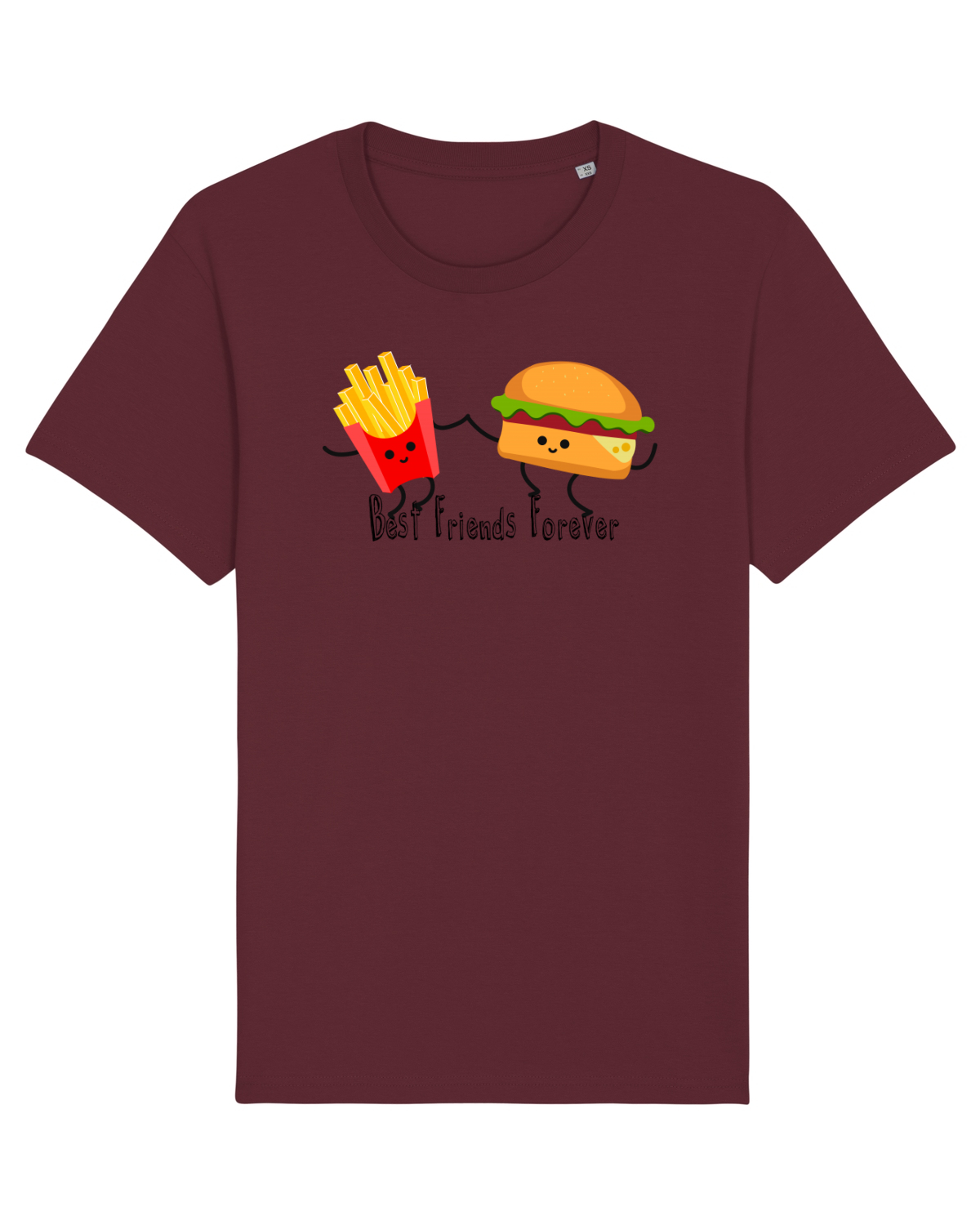 Tricou mânecă scurtă Unisex Rocker Burgundy