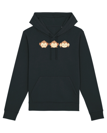 Monkey Emoji Black
