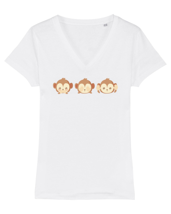 Monkey Emoji White