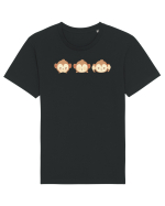 Monkey Emoji Tricou mânecă scurtă Unisex Rocker