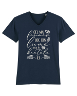 In bratele ei Tricou mânecă scurtă guler V Bărbat Presenter