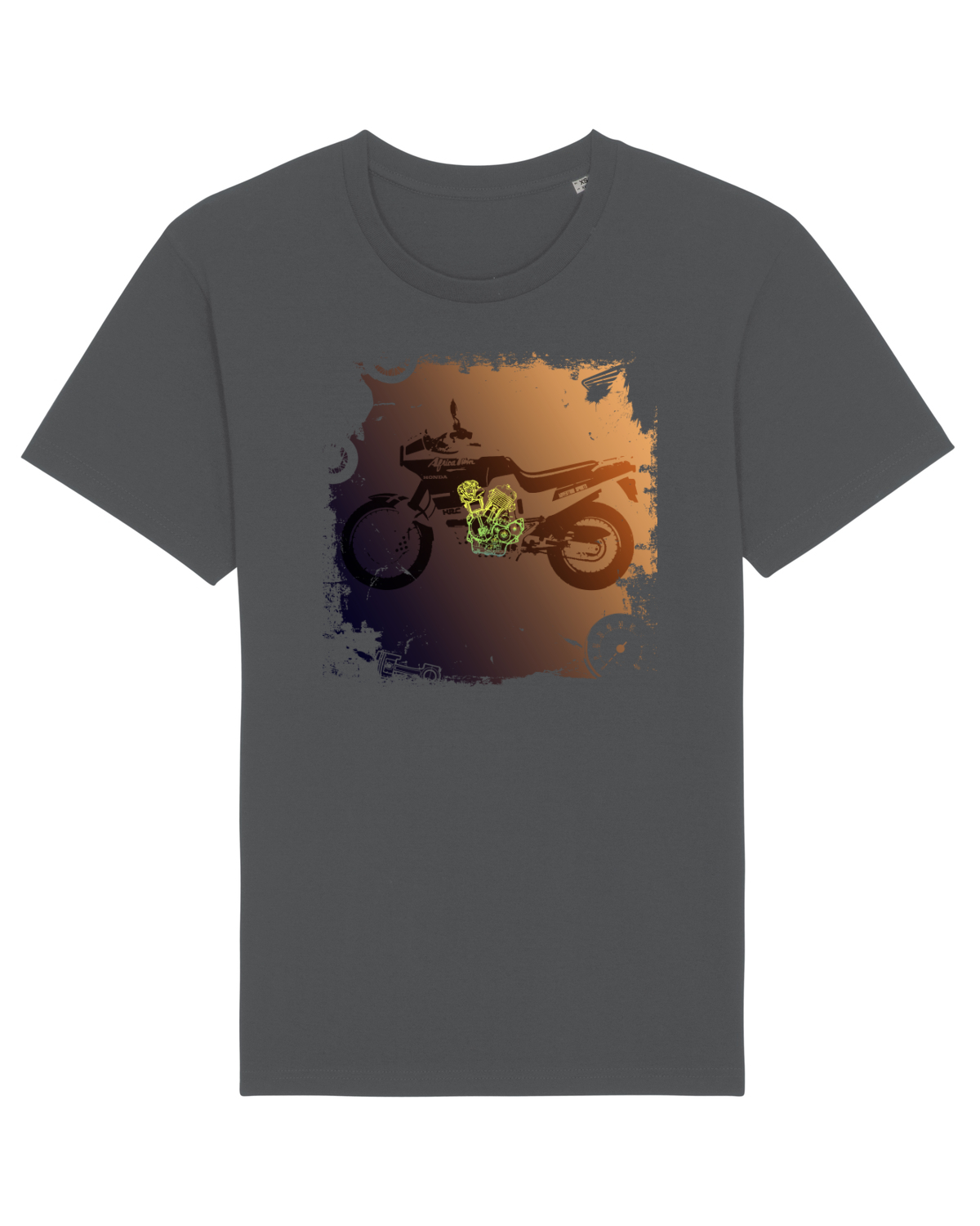 Tricou mânecă scurtă Unisex Rocker Anthracite