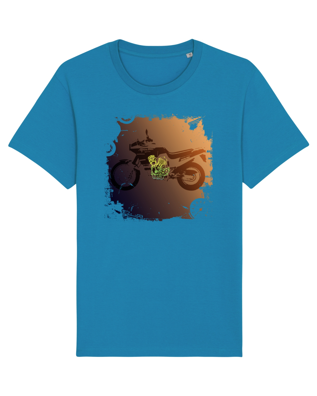 Tricou mânecă scurtă Unisex Rocker Azur