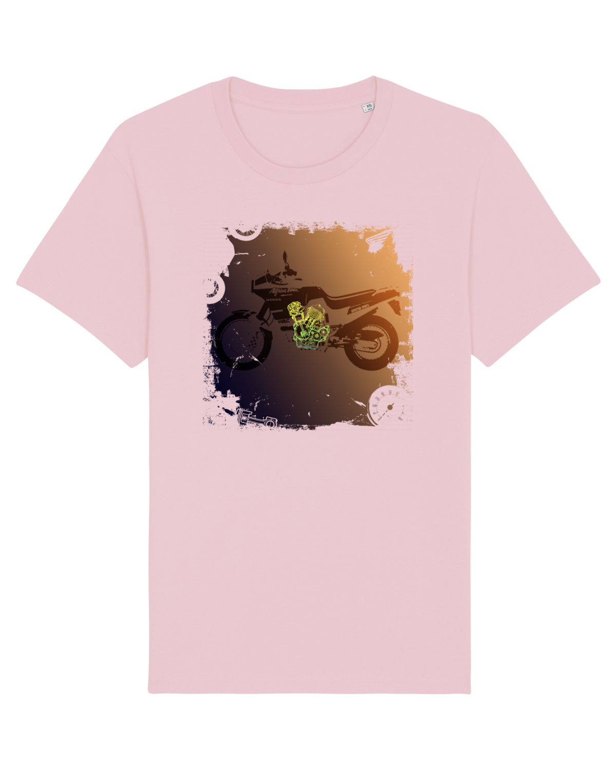 Tricou mânecă scurtă Unisex Rocker Cotton Pink