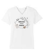 Birocratia defineste Romania Tricou mânecă scurtă guler V Bărbat Presenter