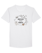 Birocratia defineste Romania Tricou mânecă scurtă guler larg Bărbat Skater