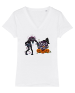 trick or treat Tricou mânecă scurtă guler V Damă Evoker
