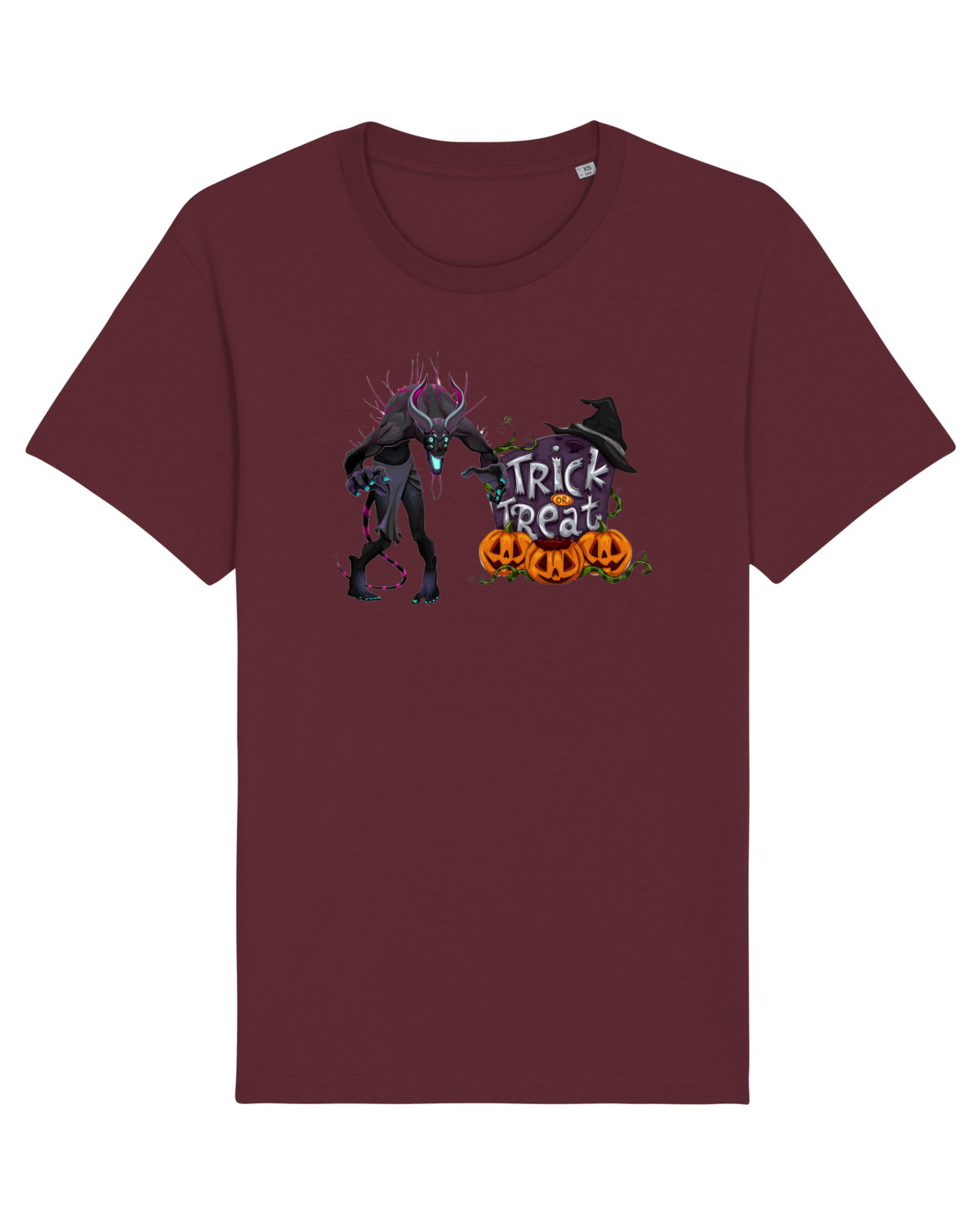 Tricou mânecă scurtă Unisex Rocker Burgundy