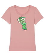 halloween hand Tricou mânecă scurtă guler larg fitted Damă Expresser