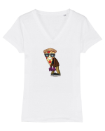 frozen pizza Tricou mânecă scurtă guler V Damă Evoker
