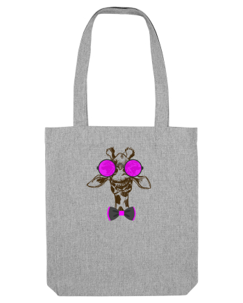 hipster giraffe Heather Grey