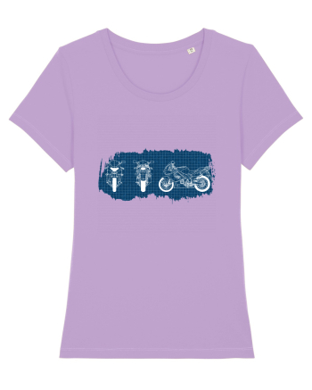Motorcycle Blueprint Lavender Dawn