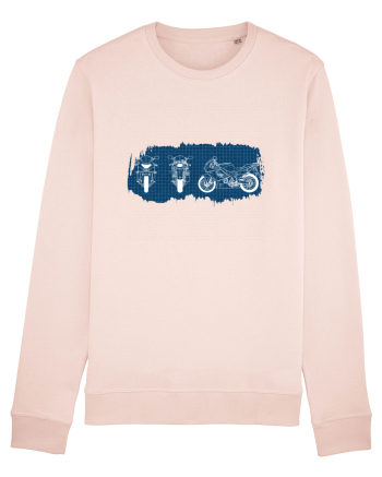 Motorcycle Blueprint Candy Pink