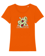 supreme distraction Tricou mânecă scurtă guler larg fitted Damă Expresser