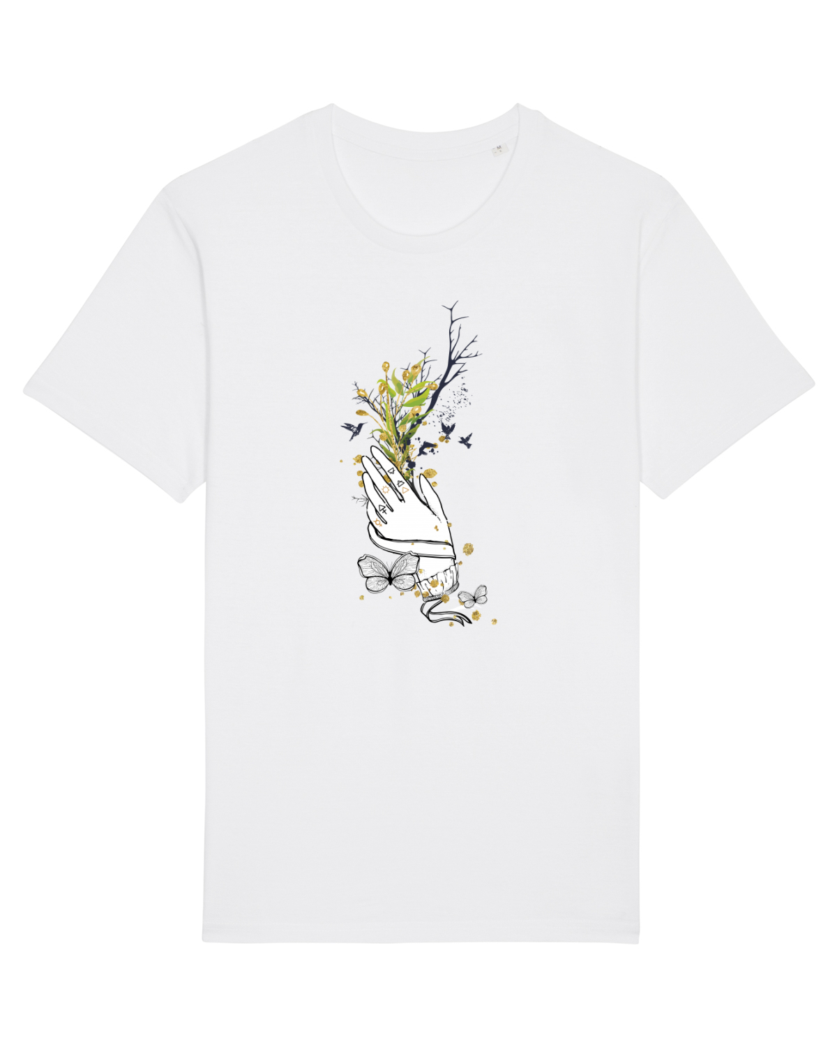 Tricou mânecă scurtă Unisex Rocker White