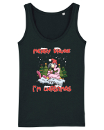 Merry Drunk I'm Christmas Pink Flamingo Maiou Damă Dreamer