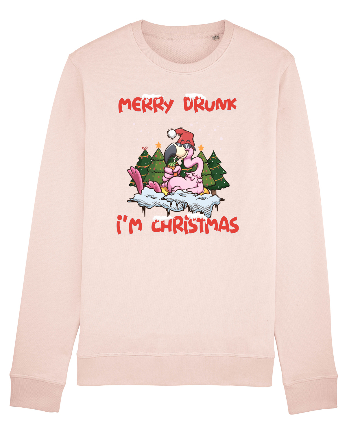 Bluză mânecă lungă Unisex Rise Candy Pink