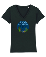 strange Tricou mânecă scurtă guler V Damă Evoker