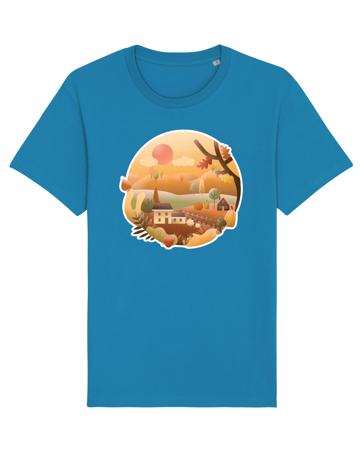 Tricou mânecă scurtă Unisex Rocker Azur