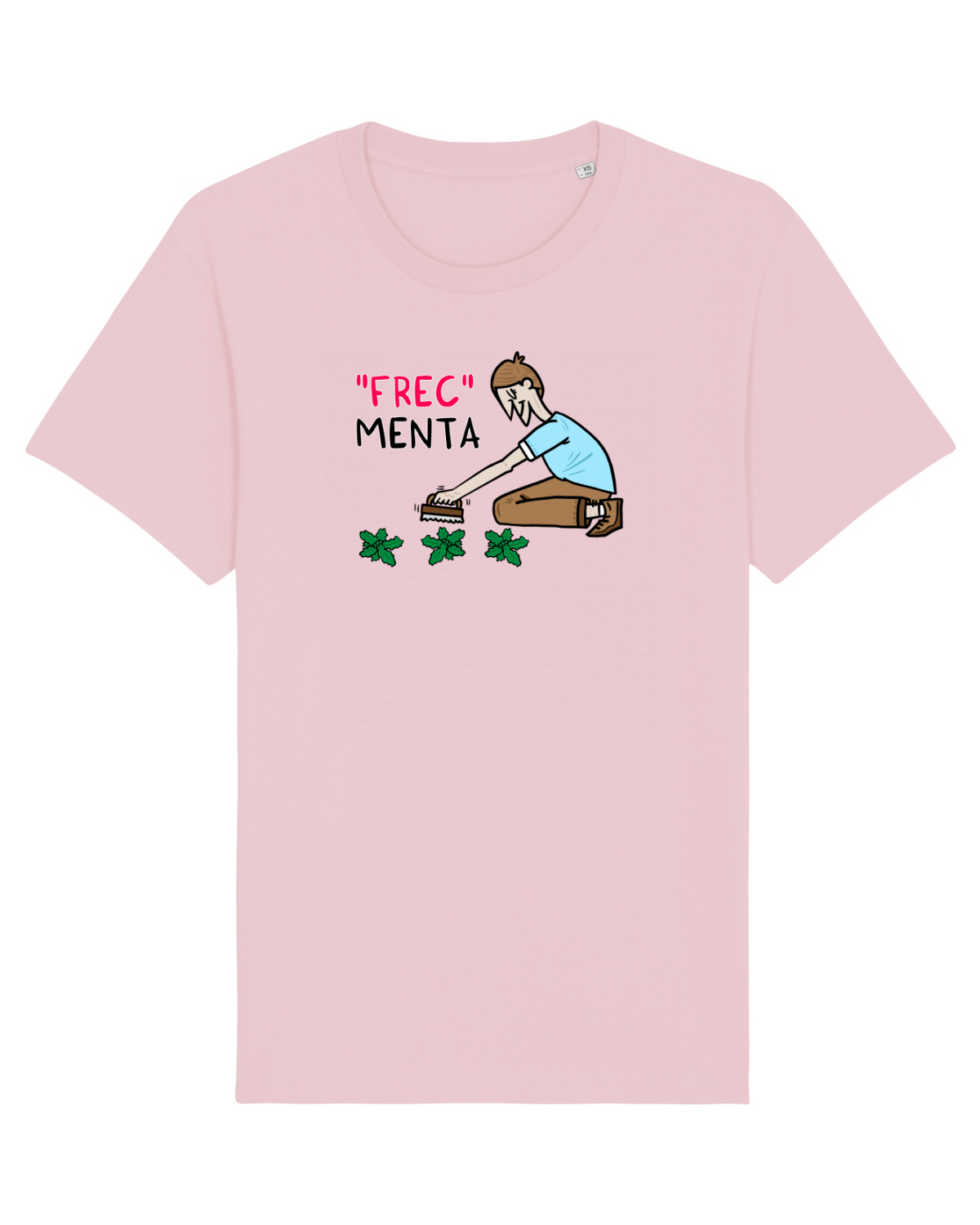 Tricou mânecă scurtă Unisex Rocker Cotton Pink