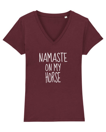 Namaste On My Horse Burgundy